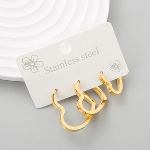 Wholesale Temperament Beaded Wrapped Versatile Personality Small Fresh Earrings